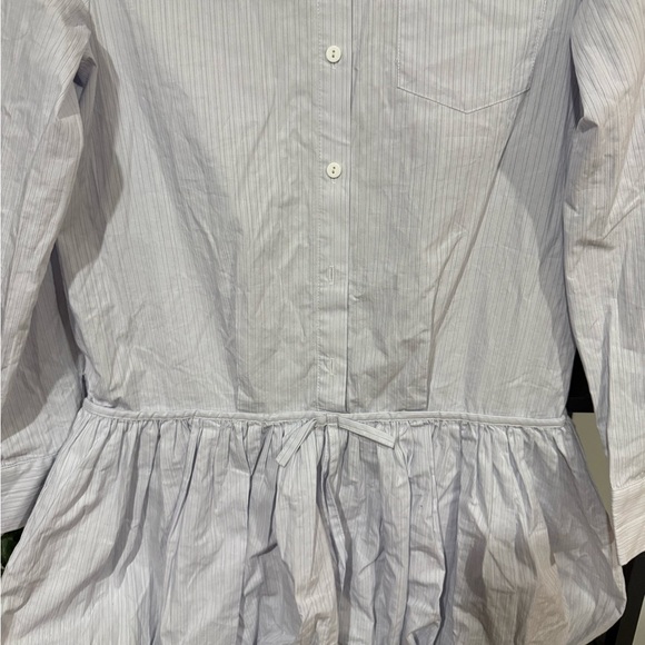 Urban Revivo Striped Mini Dress - White and blue size 6 - Picture 6 of 11